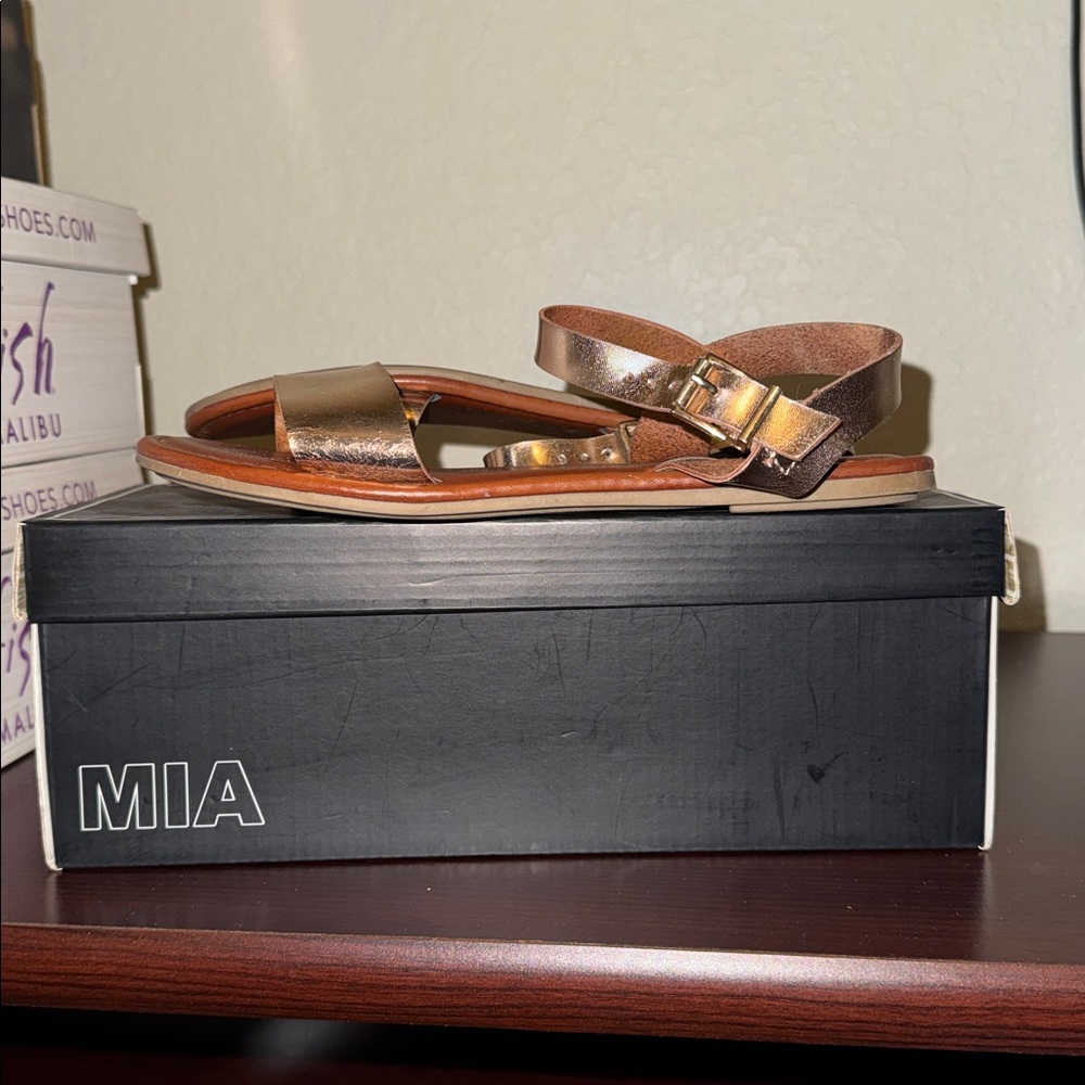 MIA Metallic Gold Men's Sandals